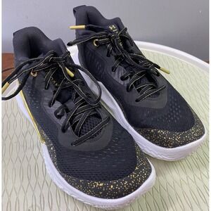 Under Armour UA Flow Breakthru‎ 2 Gold Black Basketball Shoes US Women's 13